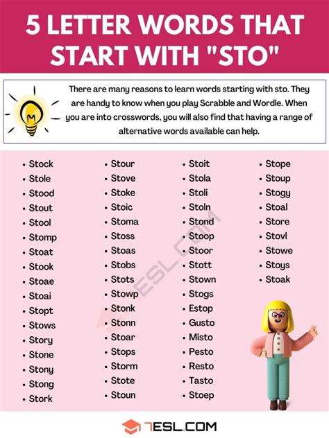 five letter word sto|45 Five Letter Words that start with STO